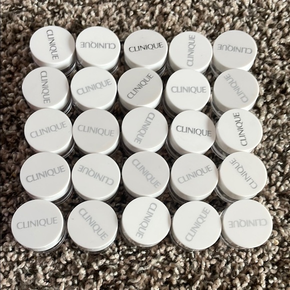 Clinique Other - Clinique 25 Empty White Makeup Containers with Lids